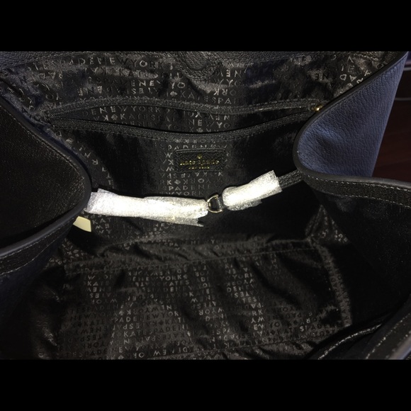 Sold Kate Spade Black Leather Shoulder Handbag - Picture 7 of 8